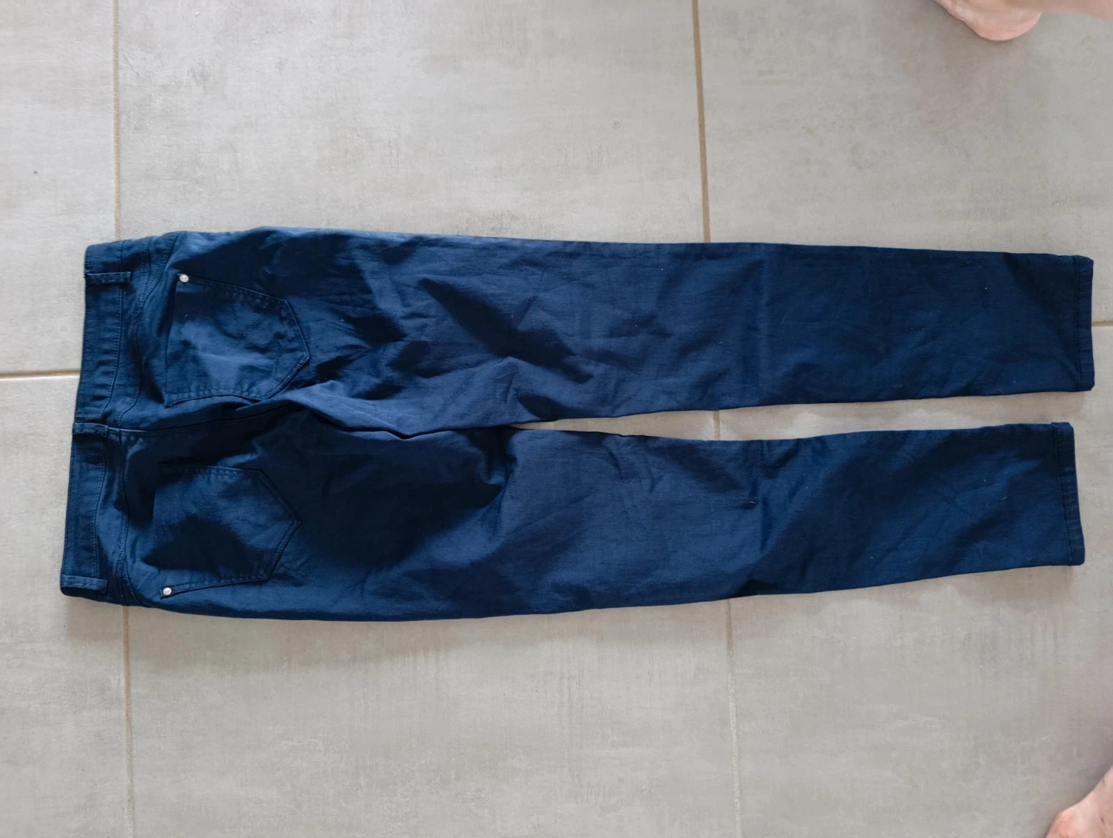 Pantalon Cache Cache femme T38 bleu marine slim stretch – photo 5